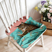 Kat die een boek leest Wall Art Poster Print