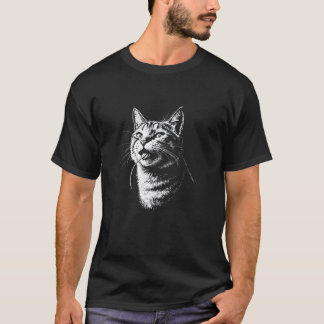 Kat die een muis eet, Cool trendy grappige antisoc T-shirt