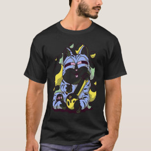 kat die een waterpijp rookt t-shirt