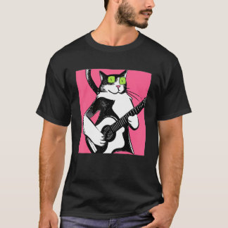 Kat die gitaar Kitten speelt T-shirt