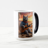 Kat die gitaar speelt magische mok (Voorkant rechts)