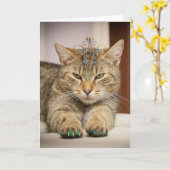 Kat die goed op zoek is naar een baardendaagse vee kaart (Gele Bloem)