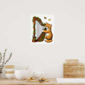 Kat die Harp speelt Poster (Keuken)