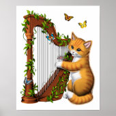 Kat die Harp speelt Poster (Voorkant)