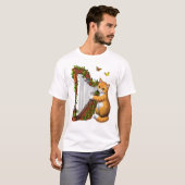 Kat die Harp speelt T-shirt (Voorkant volledig)