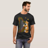 Kat die harp speelt t-shirt (Voorkant volledig)