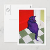 Kat die hier wil uitstappen briefkaart (Voorkant / Achterkant)