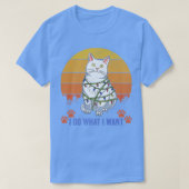 kat die ik doe wat ik wil dat grappige kattenlief t-shirt (Design voorkant)