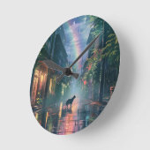 Kat die in de regen loopt ronde klok (Hoek)