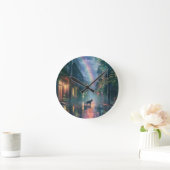 Kat die in de regen loopt ronde klok (Huis)