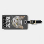 Kat die je tas beschermt;-) bagagelabel (Voorkant horizontaal)