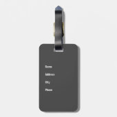 Kat die je tas beschermt;-) bagagelabel (Achterkant verticaal)