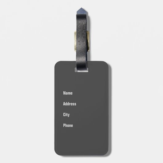 Kat die je tas beschermt;-) bagagelabel (Achterkant verticaal)