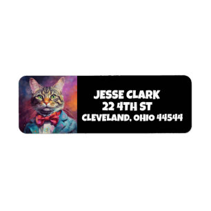 KAT DIE KLEDING DRAAGT ART RETOURADRES LABELS