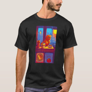 Kat die marmelade als ontbijt heeft sinaasappel ci t-shirt