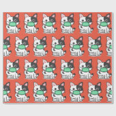 KAT DIE MASKER VERPAKKEND DOCUMENT DRAGEN CADEAUPAPIER (Vlak)