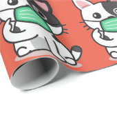 KAT DIE MASKER VERPAKKEND DOCUMENT DRAGEN CADEAUPAPIER (Rol Hoek)