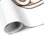 Kat die met toiletpapier speelt cadeaupapier (Rol Hoek)