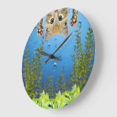 Kat die naar binnen kijkt grote klok (Hoek)