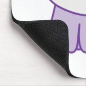 kat die naar de hemel kijkt muismat (Hoek)