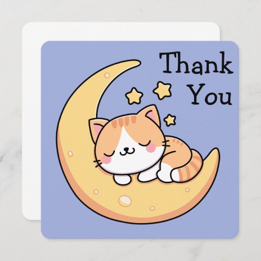 Kat die op de maan slaapt, dank je (Voorkant / Achterkant)