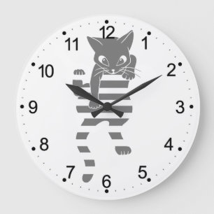 Kat die paginalijnen klimmen - Kies achtergrondkle Grote Klok