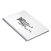 Kat die paginalijnen klimmen - Kies achtergrondkle Notitieboek (Rechterzijde)