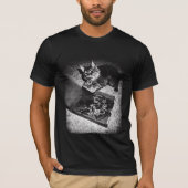 Kat Die Pizza Steelt Funny Cat T Shirt (Voorkant)