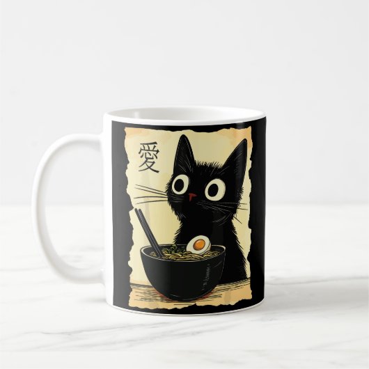 Kat die ramen eet  koffiemok (Links)