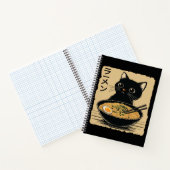 Kat die ramen eet notitieboek (Binnen)