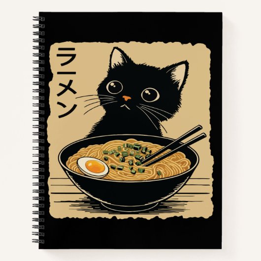 Kat die ramen eet notitieboek (Voorkant)