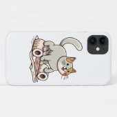Kat die speelt met toiletpapier Case-Mate iPhone case (Achterkant (horizontaal))