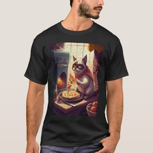 Kat die taco kookt t-shirt (Voorkant)