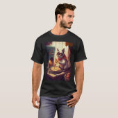 Kat die taco kookt t-shirt (Voorkant volledig)