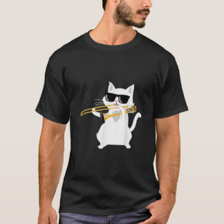 Kat die Trombone speelt Klassiek T-shirt