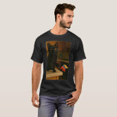 Kat die Trump van de balie stoot Belg Grappig T-shirt (Voorkant volledig)