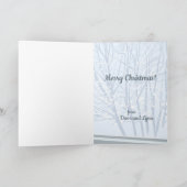 Kat die uit Venster op wintersneeuw kijkt Feestdagen Kaart (Binnen)