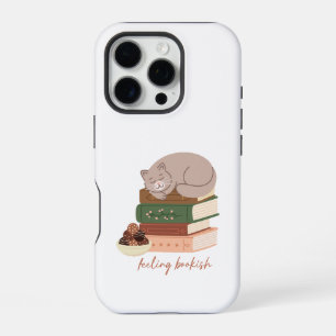 Kat die van boeken houdt iPhone 16 pro hoesje