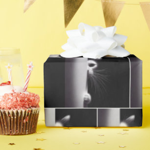 Kat die zich in schaduwen verbergt cadeaupapier