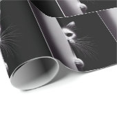 Kat die zich in schaduwen verbergt cadeaupapier (Rol Hoek)