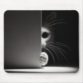 Kat die zich in schaduwen verbergt muismat (Voorkant)