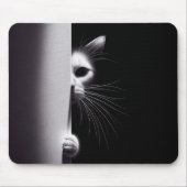 Kat die zich in schaduwen verbergt muismat (Voorkant)
