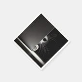 Kat die zich in schaduwen verbergt servet (Hoek)