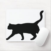Kat Dier de Silhouette keuken Muismat (Met muis)