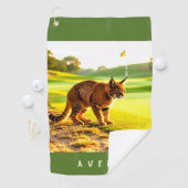 Kat Dier Golf Handdoek (Insitu)