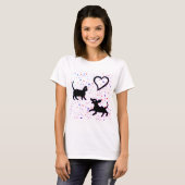 Kat, dier, hond t-shirt (Voorkant volledig)