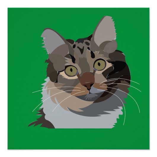 Kat Dier Huisdier Kat Liefhebber Perfect Poster (Voorkant)