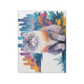 Kat Dier Natuur Milieu Kunst Schilderen Notitieblok (Linkerzijde)