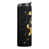 Kat dieren in de ruimte thermosbeker (Gedraaid links)