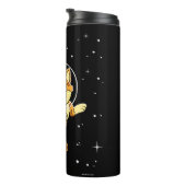 Kat dieren in de ruimte thermosbeker (Geroteerd rechts)